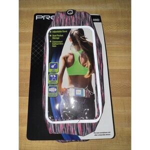 PRO STRENGTH ACTIVE WAISTBAND ADJUSTABLE BAND PHONE Keys Holder Pink Black Gray